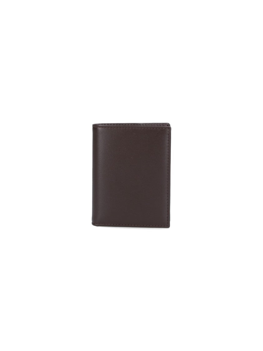 Comme Des Garçons Compact Dark Brown Leather Wallet