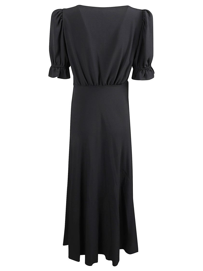 Chloé Midi Dress With Puff Sleeves