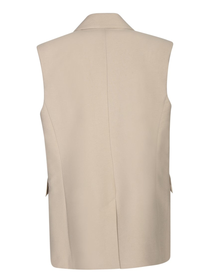 Blanca Vita Mastice Twill Viscose Sleeveless Vest