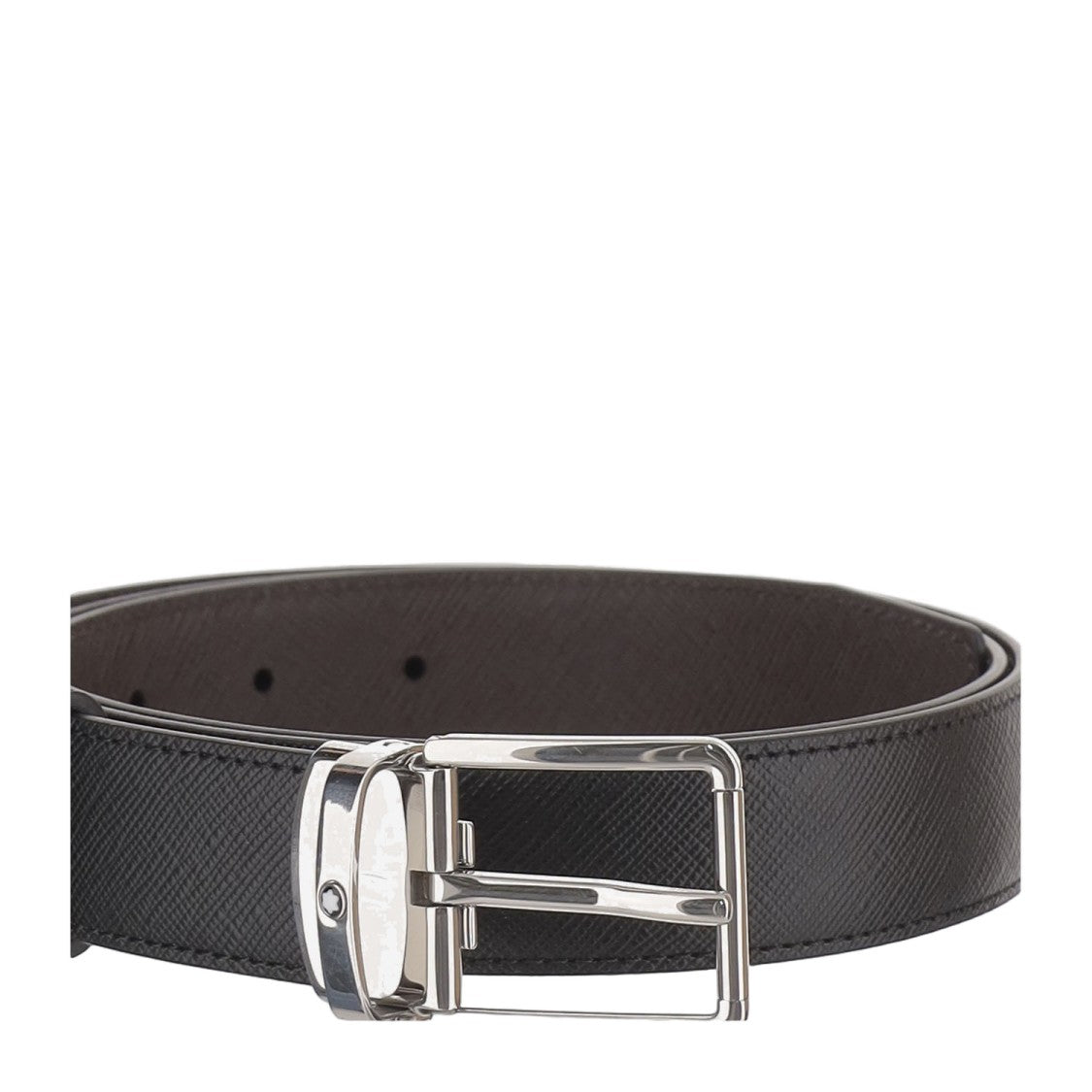 Montblanc Black/Brown Reversible Leather Belt