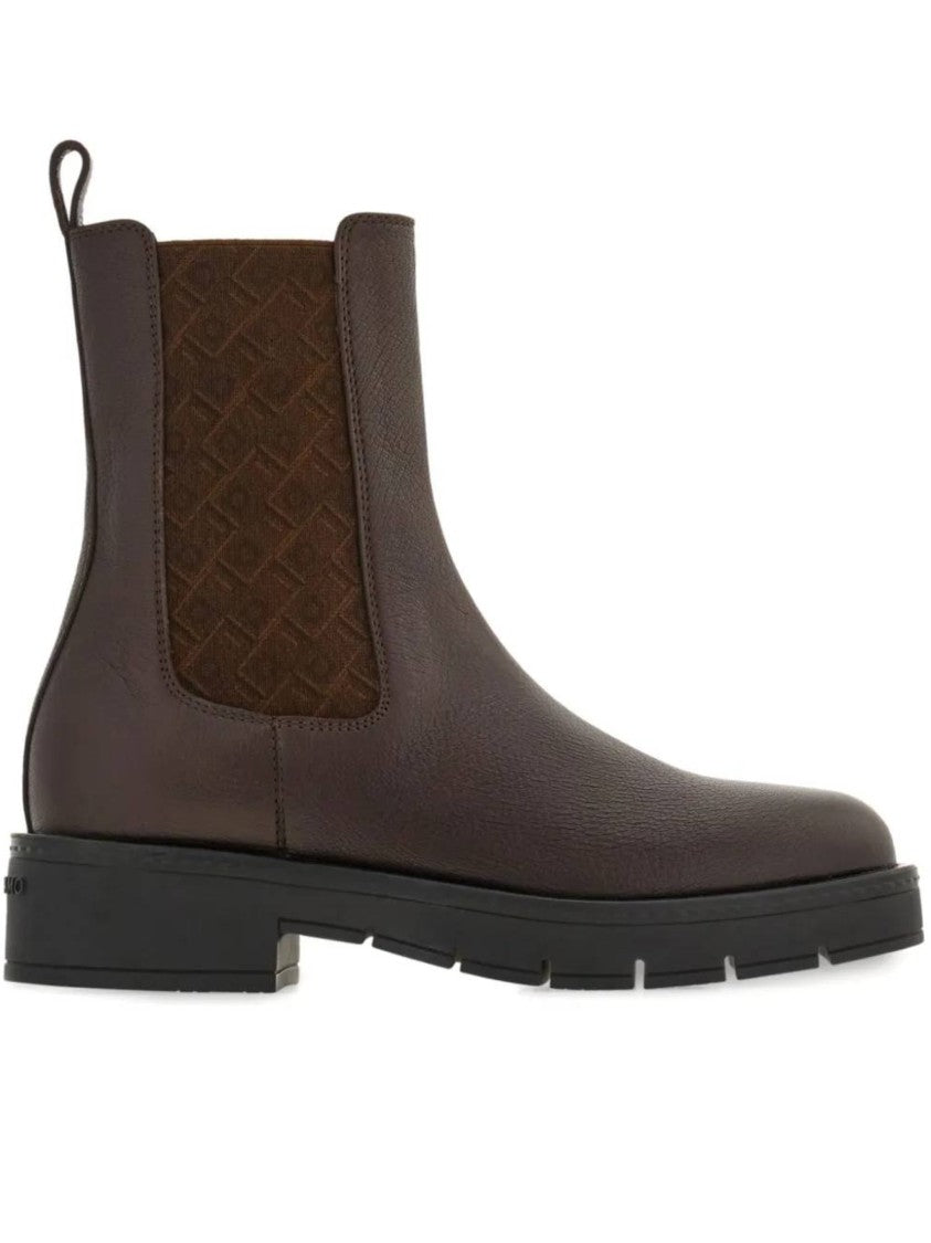 Salvatore Ferragamo Mohave Embossed Goat Skin Ankle Boots