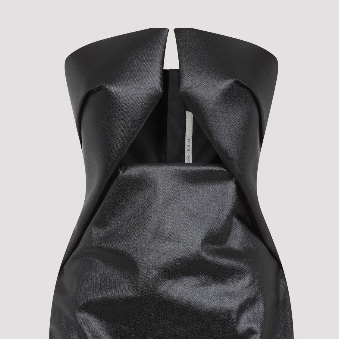 Rick Owens Form-Fitting Black Evening Dress With Cutout Neckline
