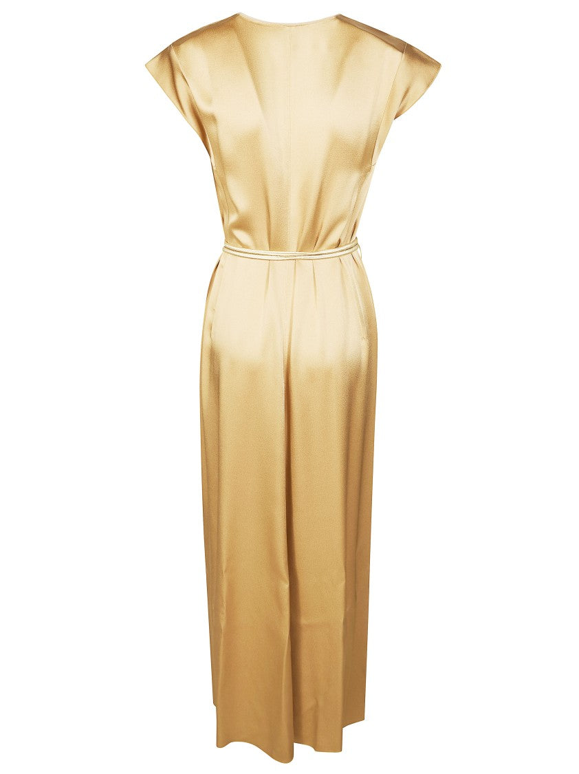Forte Forte Satin Sollo V Midi Dress