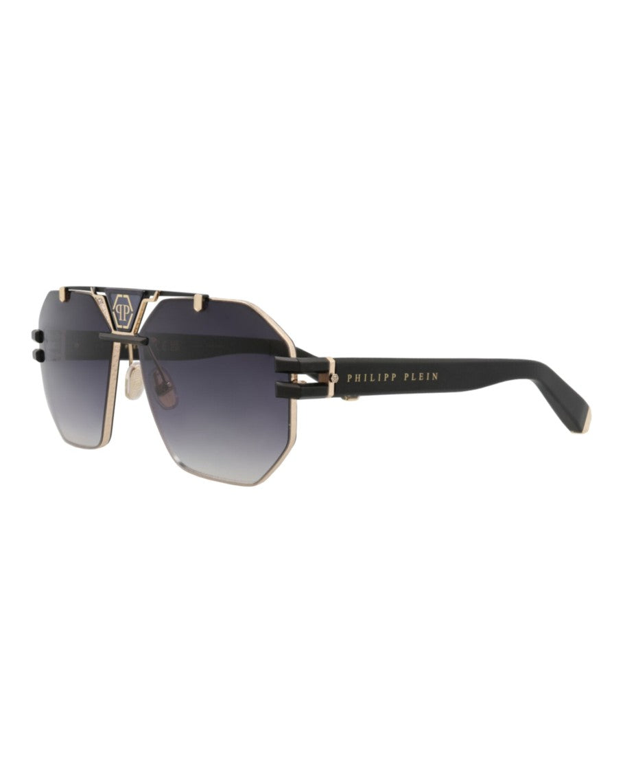 Philipp Plein Aviator-Frame Titanium Sunglasses