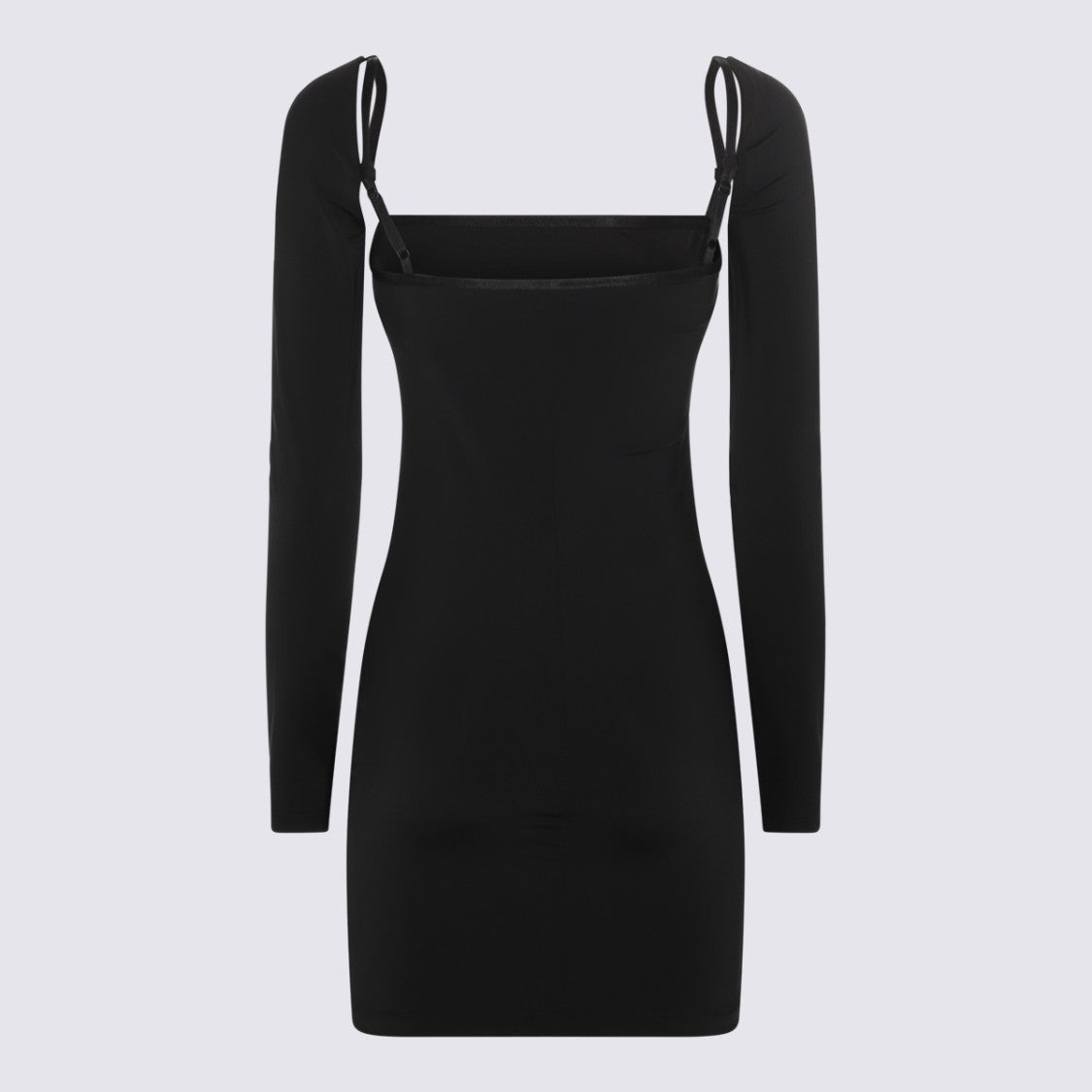 Alexander Wang Form-Fitting Mini Dress With Square Neckline