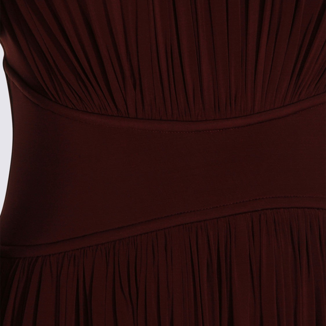 Zimmermann Flowing Deep Brown Maxi Dress With Gathered Sleeves