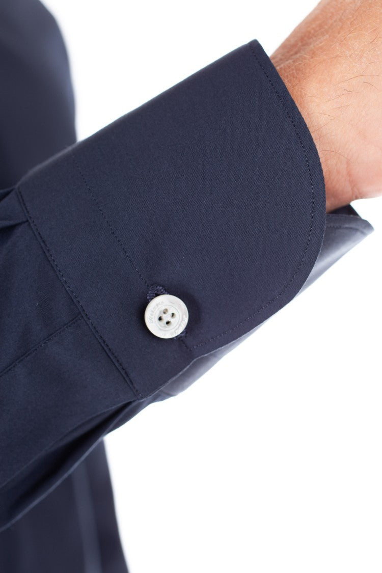 Finamore Stretch Poplin Tailored Shirt Milano Line