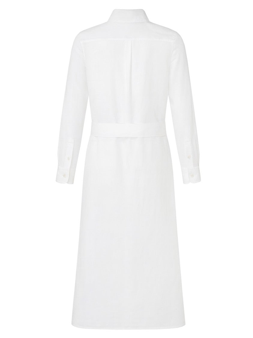 Polo Ralph Lauren Neutrals Long Self-Tie Belt Day Dress