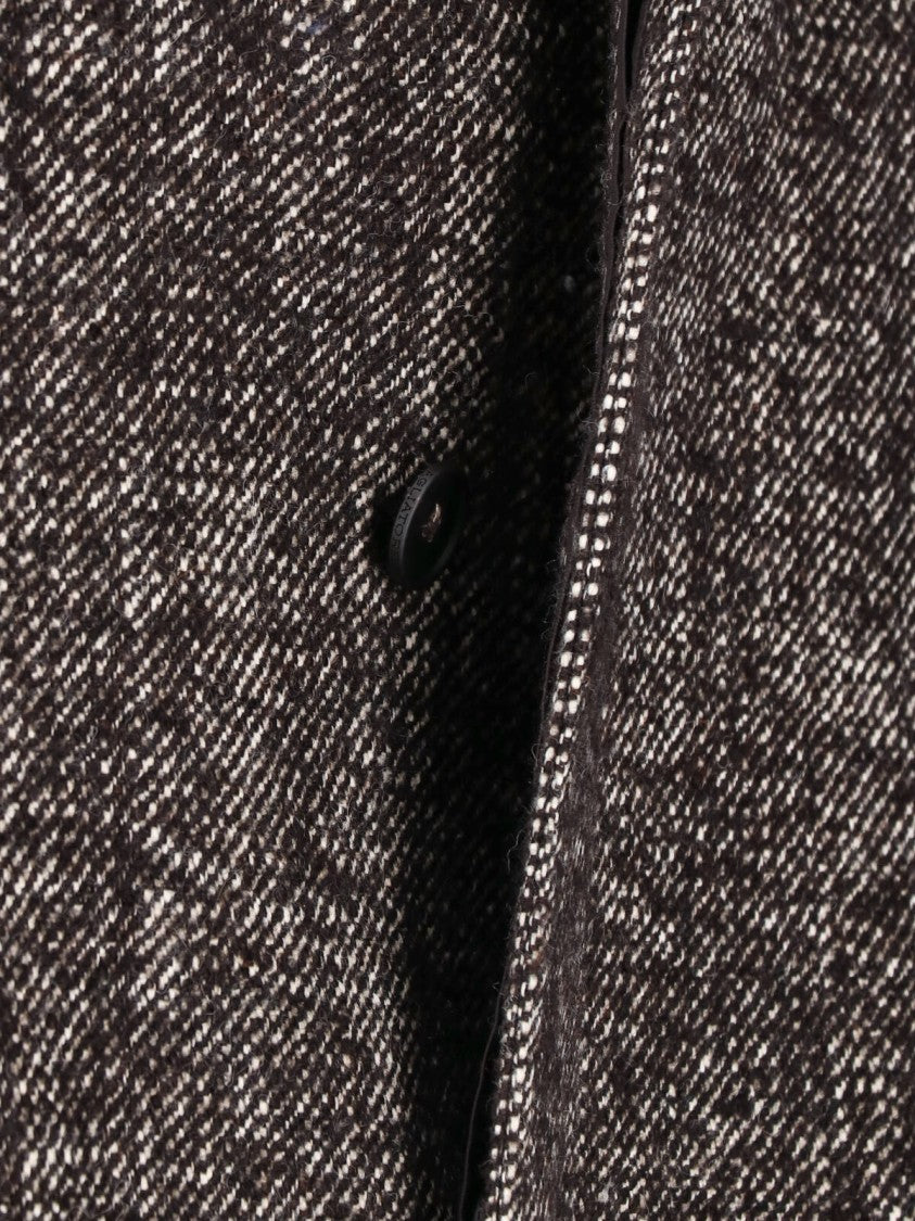 Tagliatore Brown Loyd Virgin Wool-Blend Coat