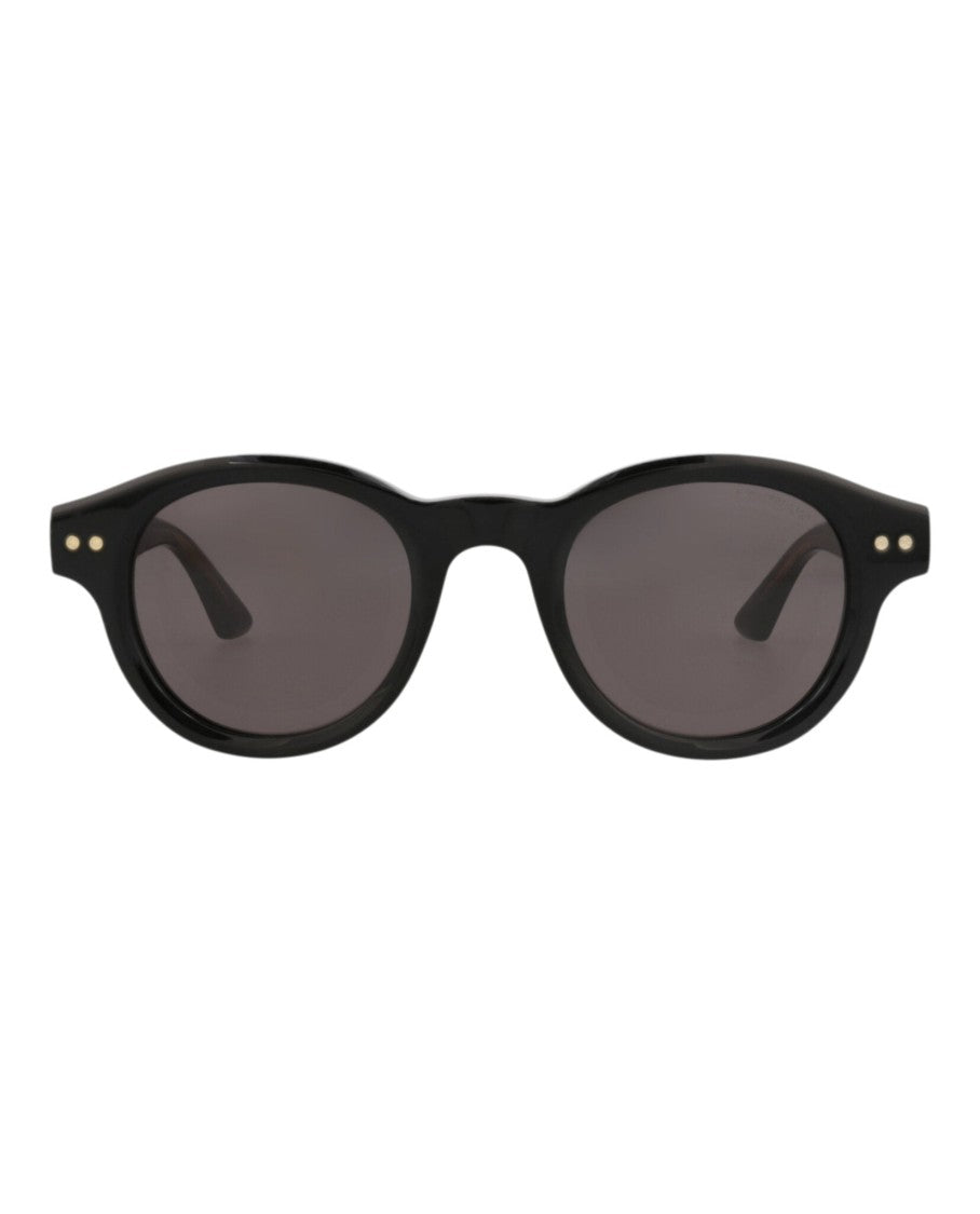 Montblanc Round-Frame Sunglasses In Recycled Acetate With Subtle Metallic Accents