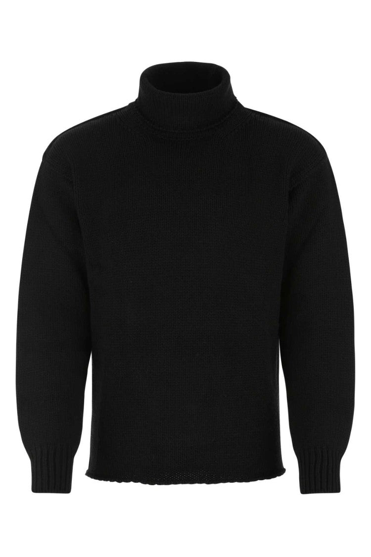 Ten C Black Wool Blend Sweater
