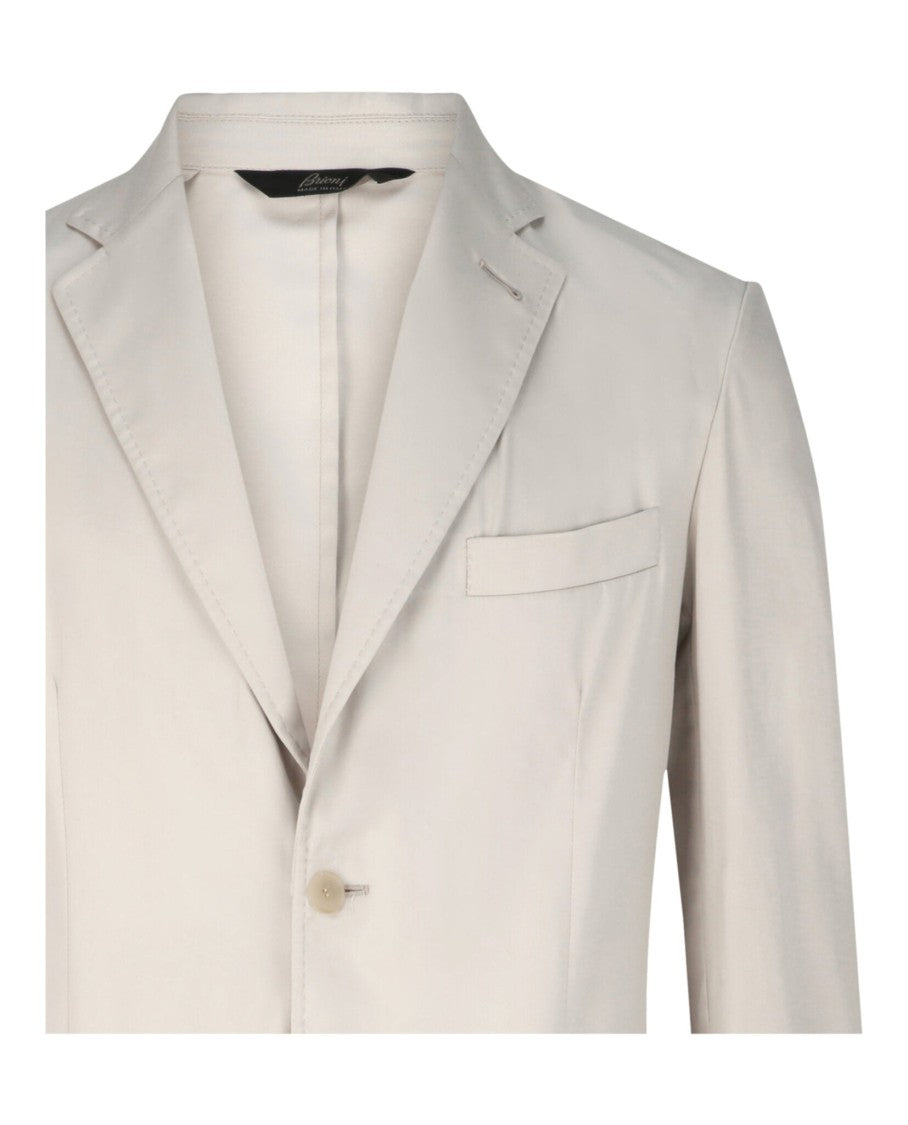 Brioni Deconstructed Single-Breasted Blazer With Notched Lapels