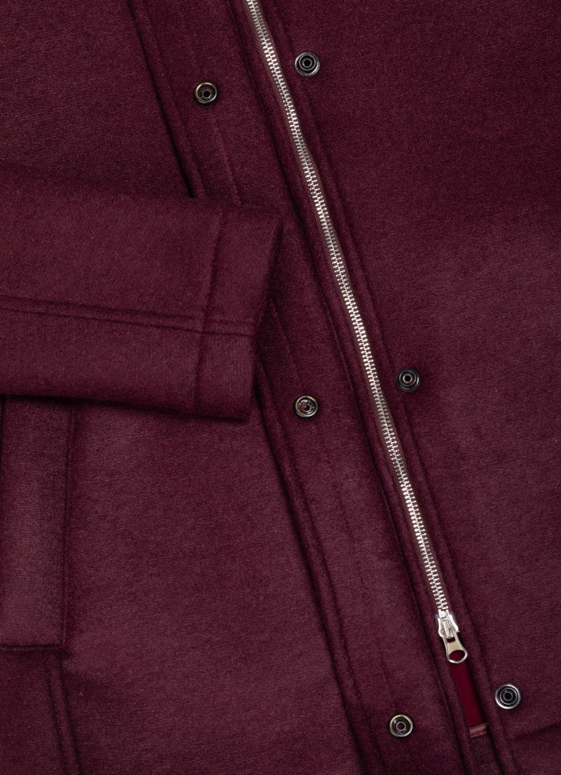 Colmar Originals Bordeaux Wool Coat With Drawstring Hood