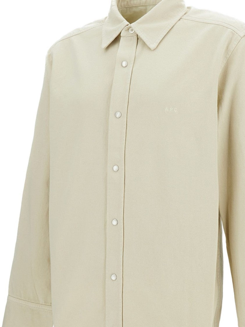 A.P.C. Button-Up Casual Jacket With Discreet Logo
