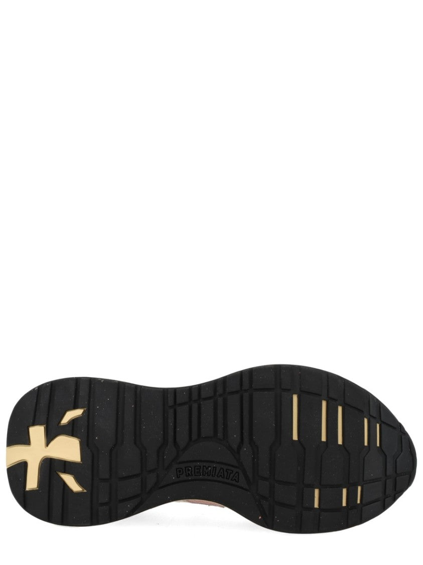 Premiata Lauryn Mesh Suede Sporty Sneakers