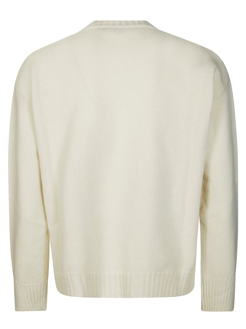 Kangra Boxy Knit Sweater With Ribbed Detailing