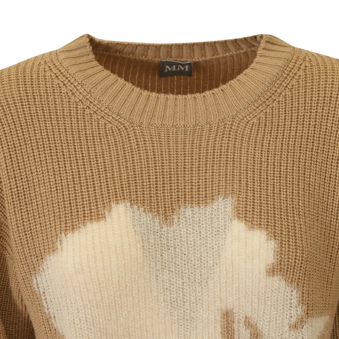 Max Mara Timeless Virgin Wool Sweater With Floral Pattern