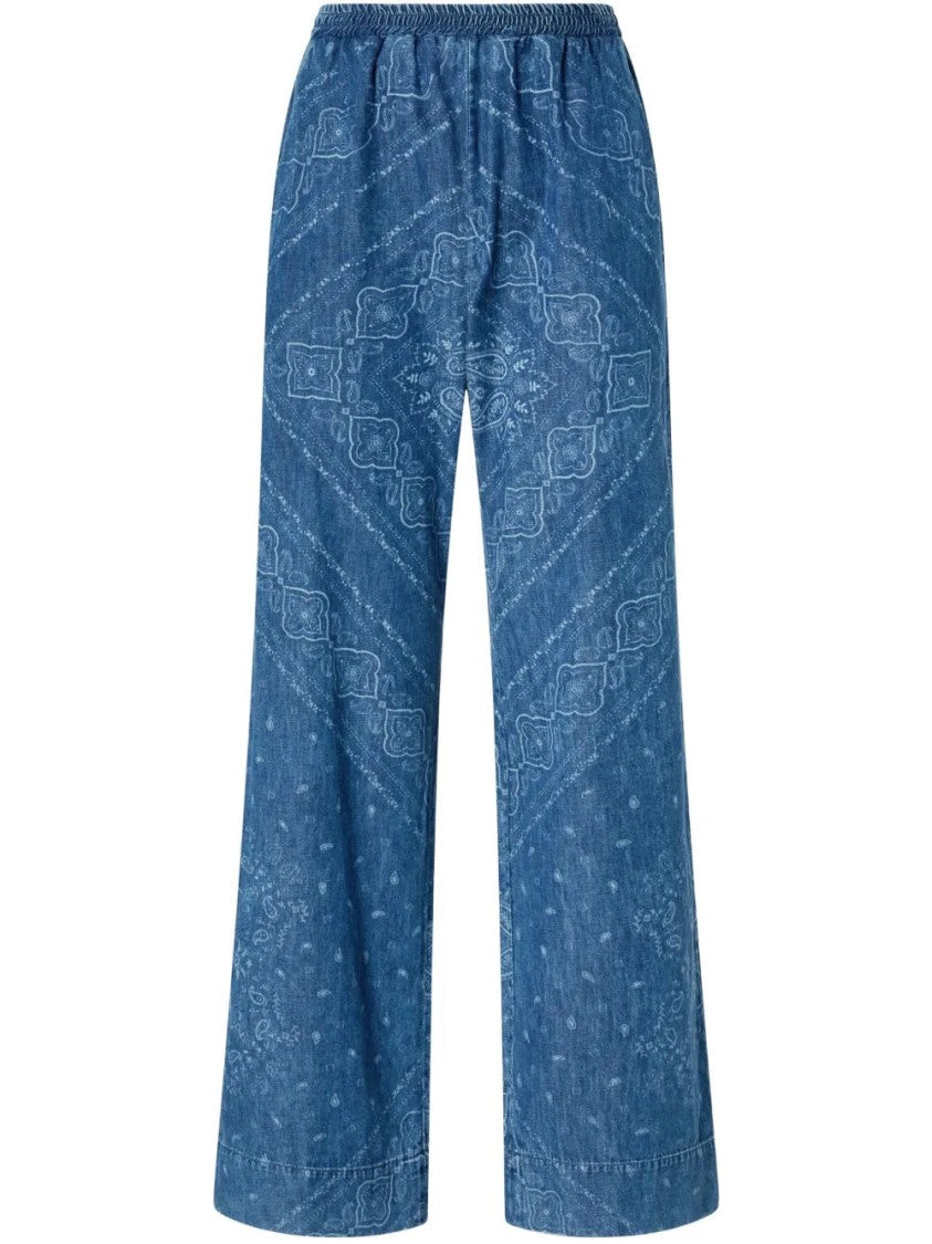Pinko Relaxed Fit Wide Leg Trousers