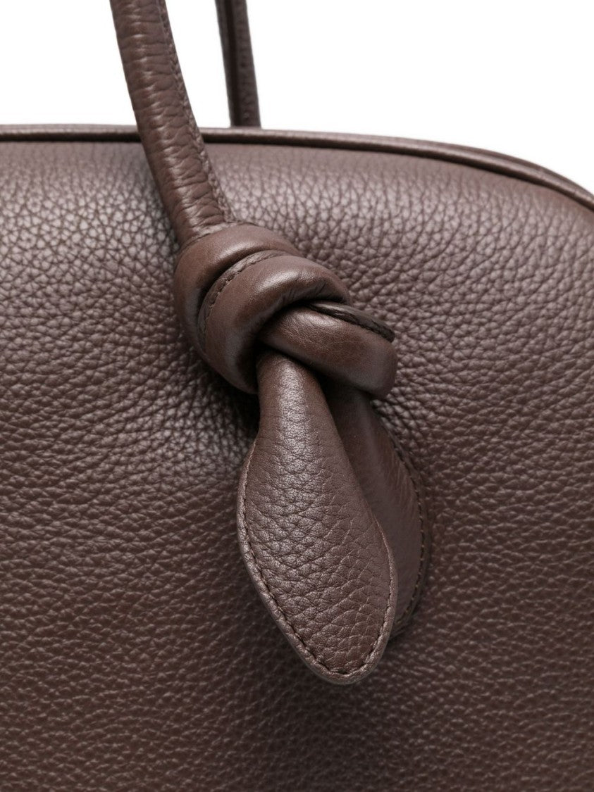 Jacquemus Textured Knot Detail Silk And Nylon Bag