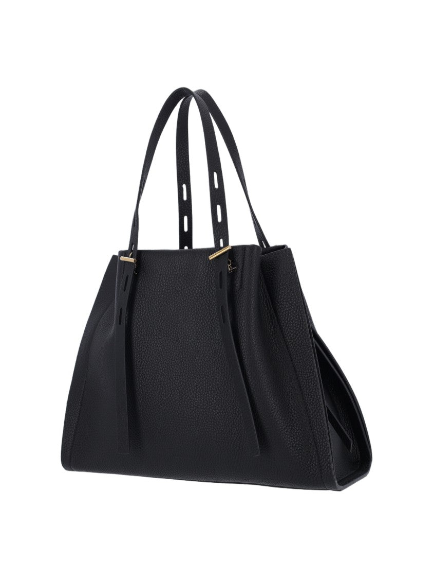 Minobossi Minimalist Black Bag With Structured Silhouette