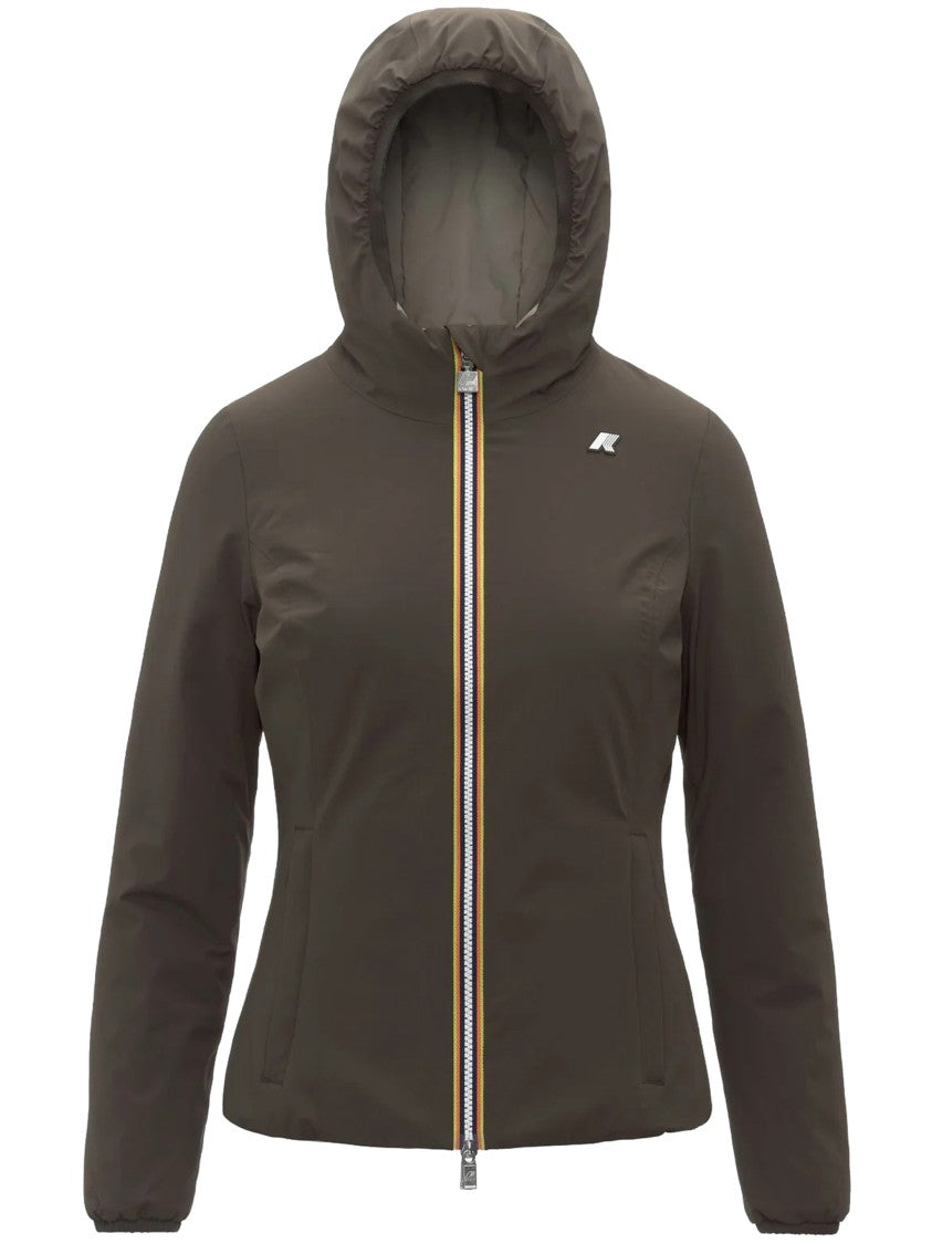 K-Way Olive Green Lily St Warm Nylon Jacket