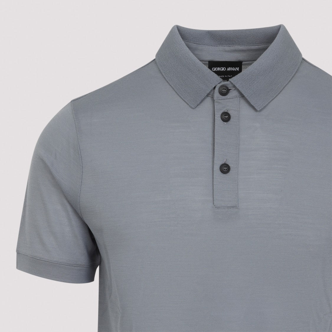 Giorgio Armani Cloud Cotton Polo Shirt With Classic Collar And Timeless Design