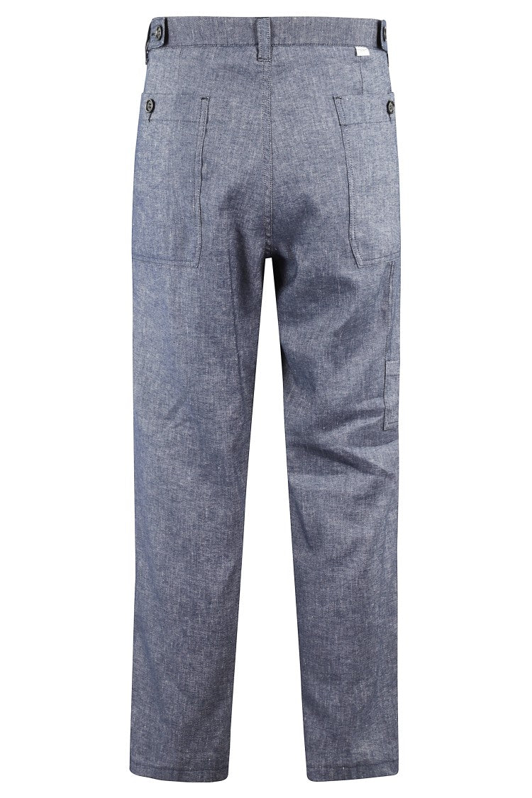 Paolo Pecora Tailored Stretch Linen Pants With Classic Waistband