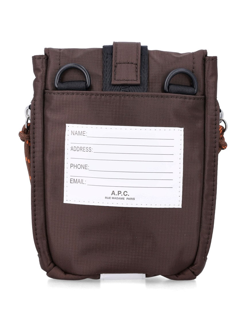 A.P.C. Treck Crossbody Pouch Brown