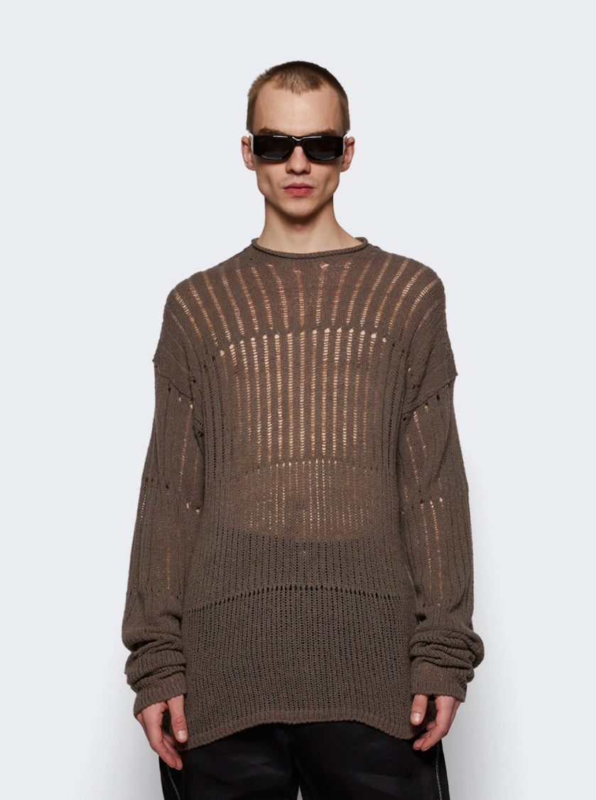 Rick Owens Oversized Pull Knit Sweater Dust