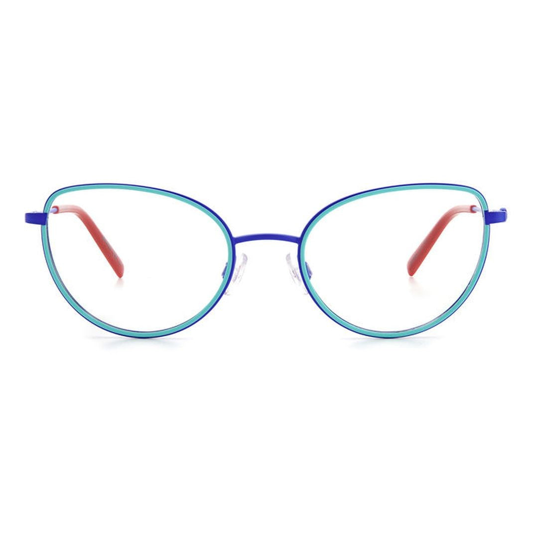 M Missoni Mmi 0061 Cat-Eye Steel Sunglasses With Turquoise Accents