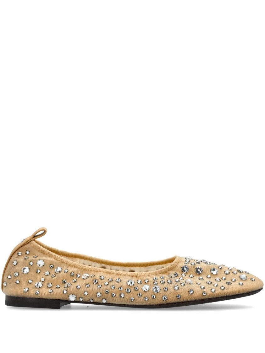 Tory Burch Crystal Sand Mesh Flats