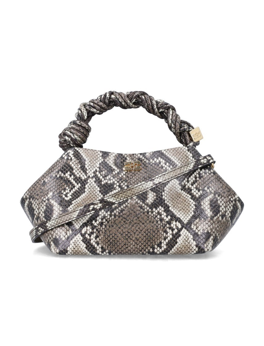 Ganni Small Braided Bow Shoulder Bag