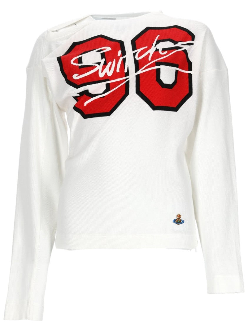 Vivienne Westwood Relaxed Fit Long-Sleeve Graphic Top With Bold Print