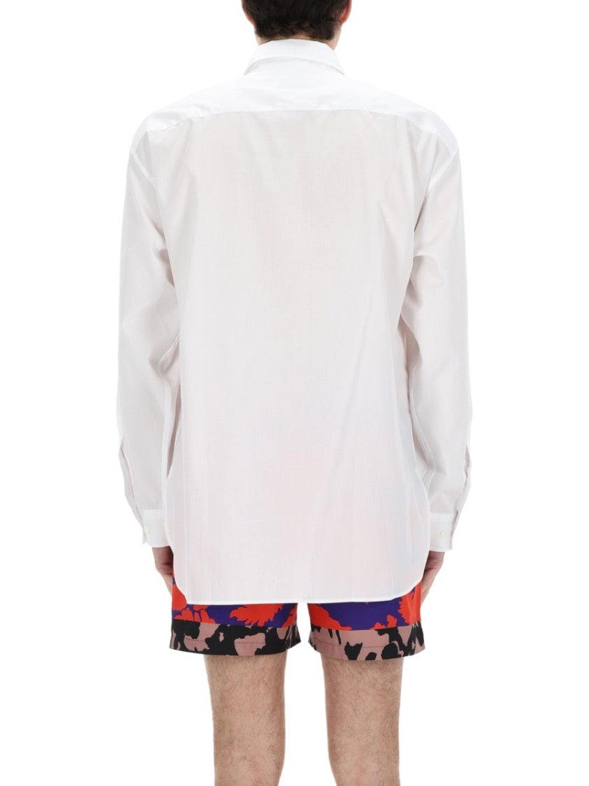 Dries Van Noten White Cotton Croom Minimalist Shirt
