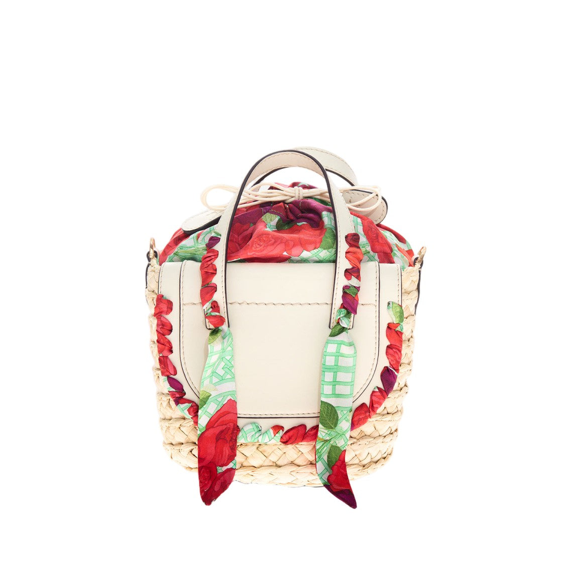 Cuba Lab Habanera Leather And Rafia Bag