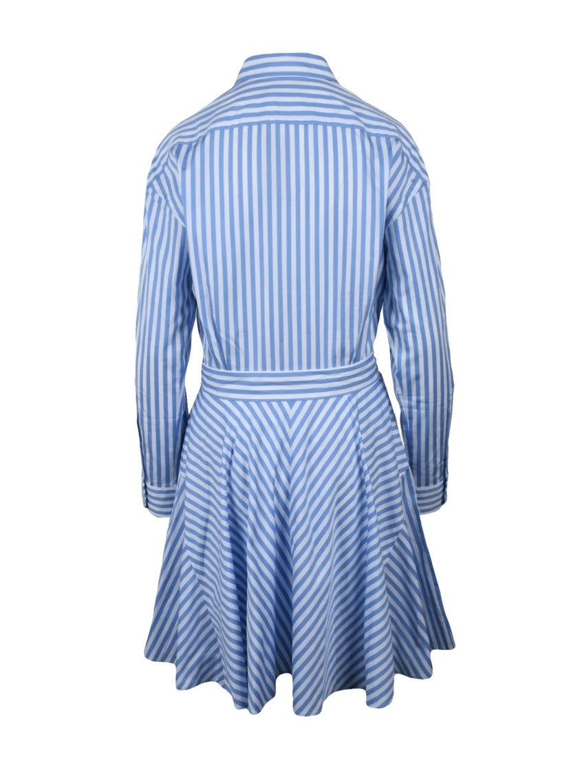 Polo Ralph Lauren Chemise Dress - White/Light Blue