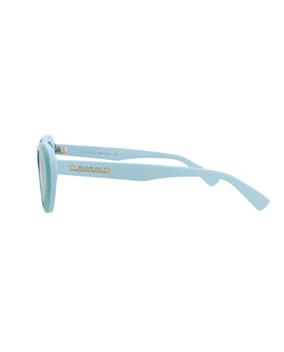 Gucci Cat Eye-Frame Acetate Sunglasses With Gold Accents