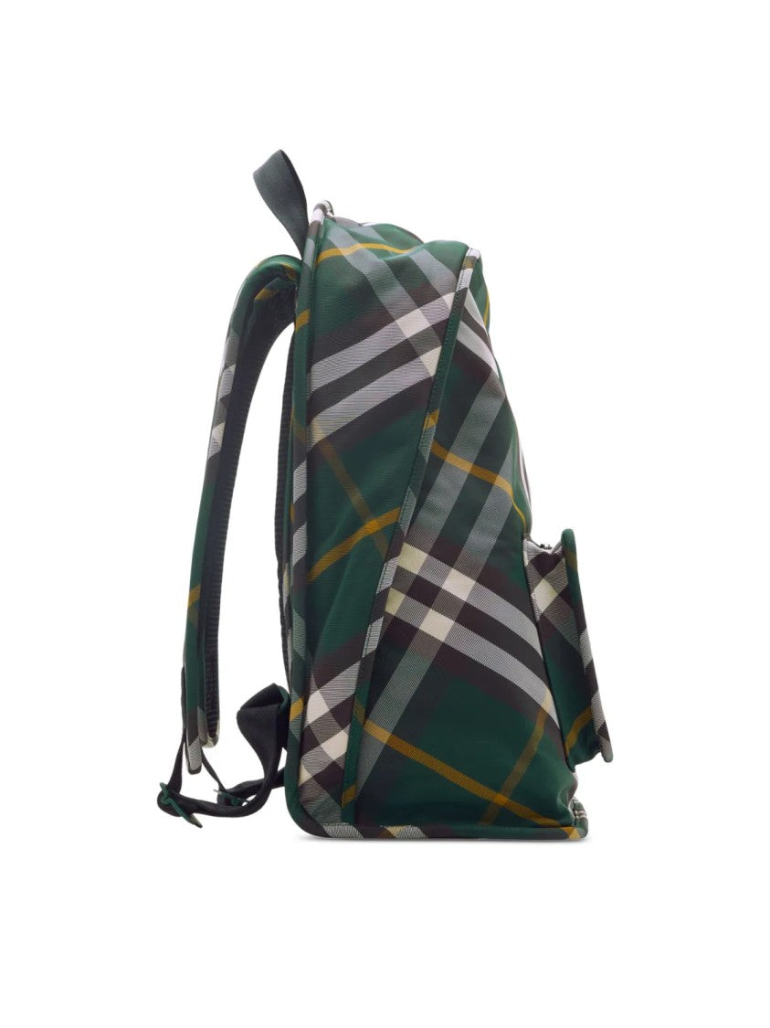 Burberry Shield Check Nylon Backpack