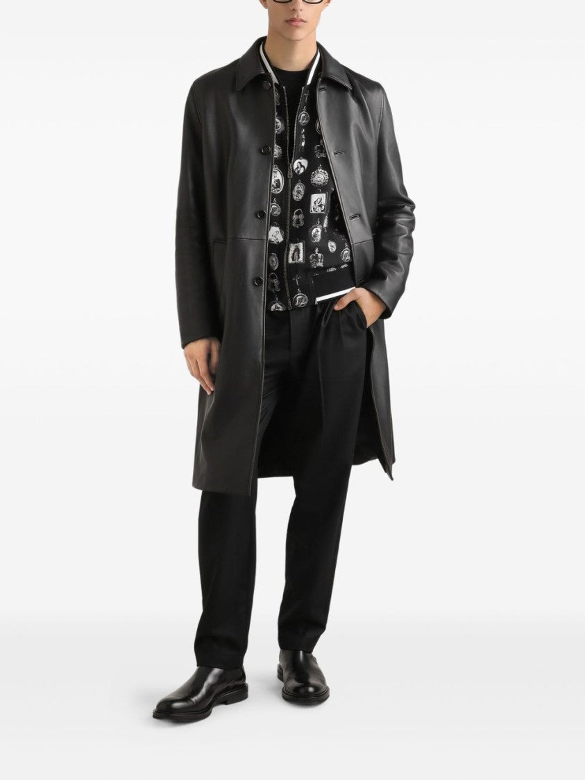 Dolce & Gabbana Refined Black Crew Neck Sweater In Virgin Wool