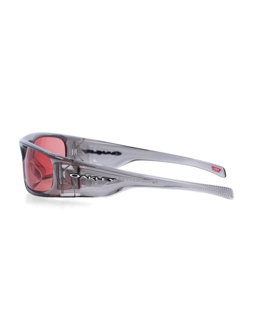 Oakley Rectangular Frame Sunglasses With O-Matter Construction And Wraparound Lenses