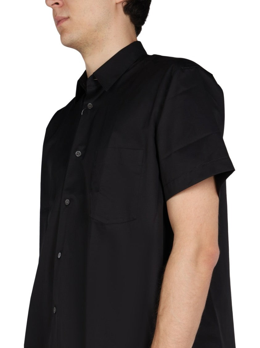 Comme Des Garçons Boxy Fit Black Cotton Shirt