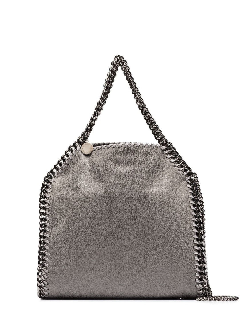 Stella Mccartney Grey Chain-Trimmed Shoulder Bag