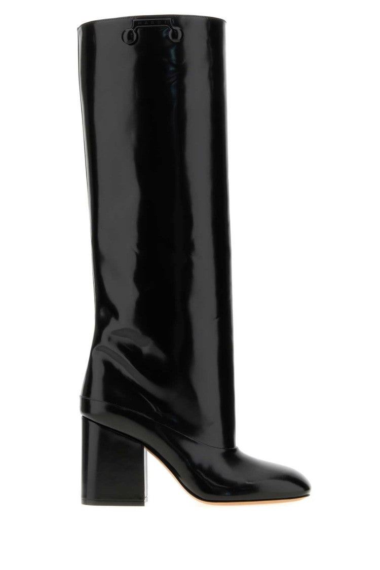 Marni Black Leather Trunkaroo Boots