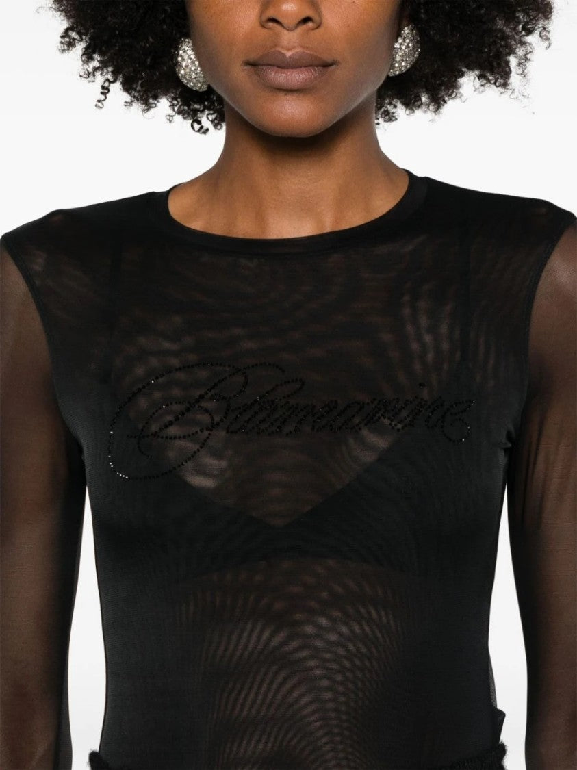 Blumarine T-Shirt Tulle W Logo
