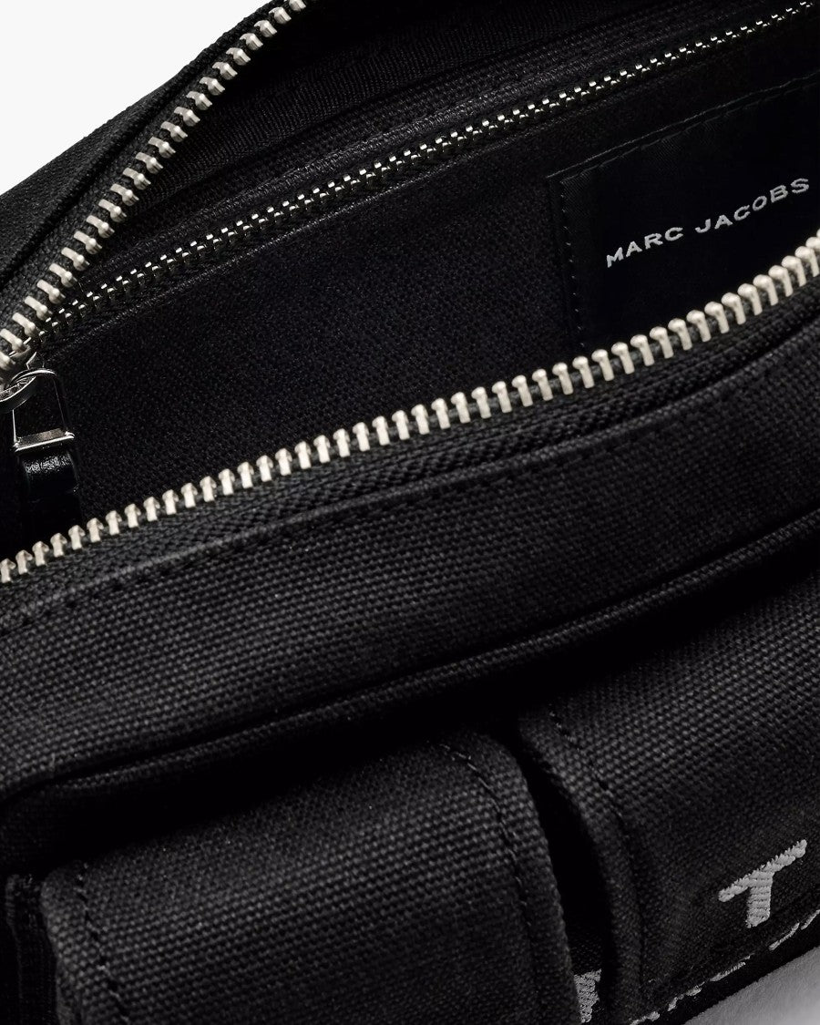 Marc Jacobs The Cargo Canvas Black Shoulder Bag