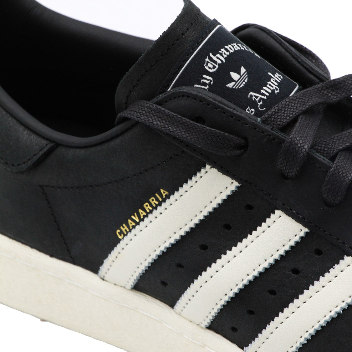 Adidas X Willy Chavarria Black Leather Superstar Sneakers
