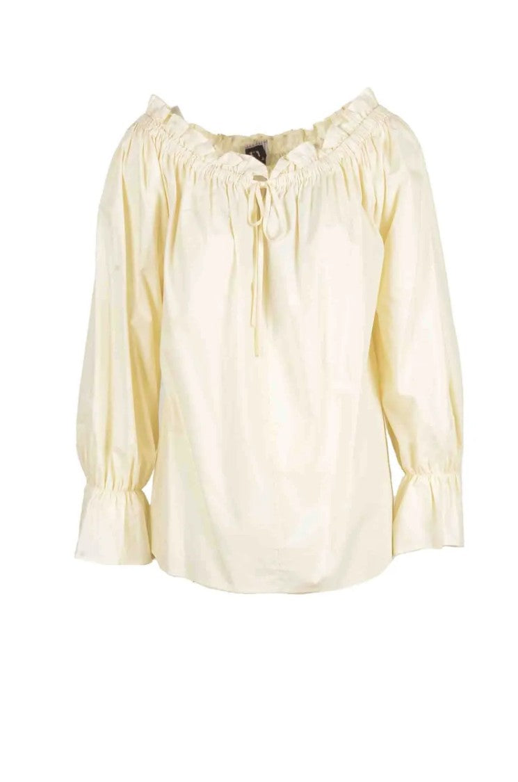 L Autre Chose White Cotton Blouse