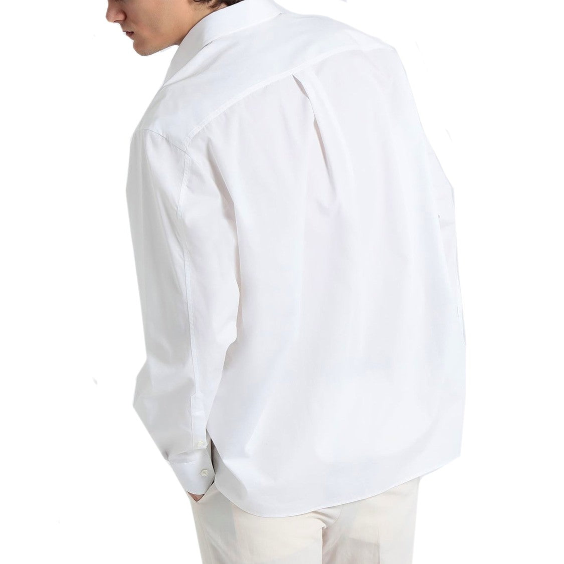 Valentino Embroidered Cotton Shirt With Classic Button-Down Front