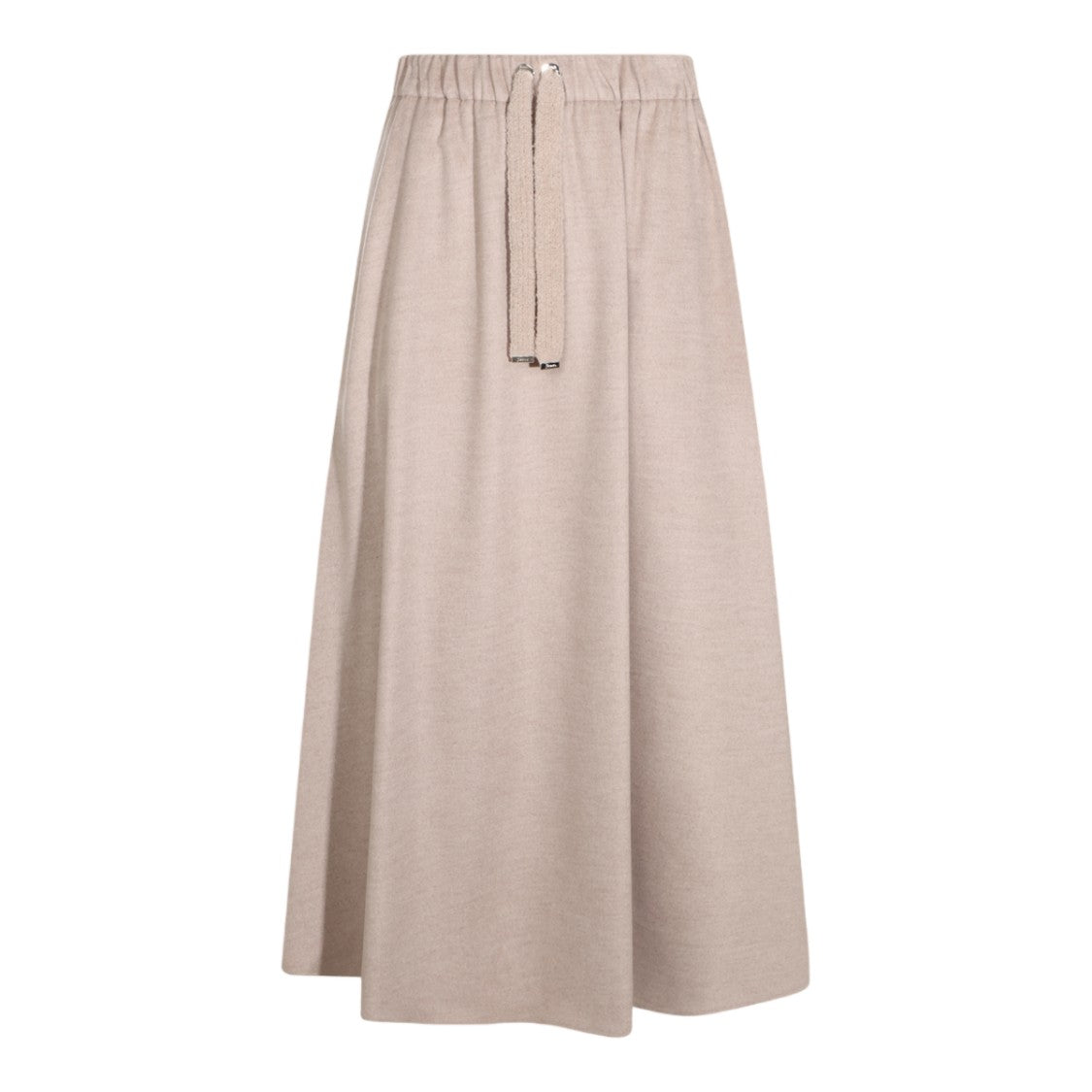 Herno Flowing Skirt With Textured Fabric And Adjustable Waistband