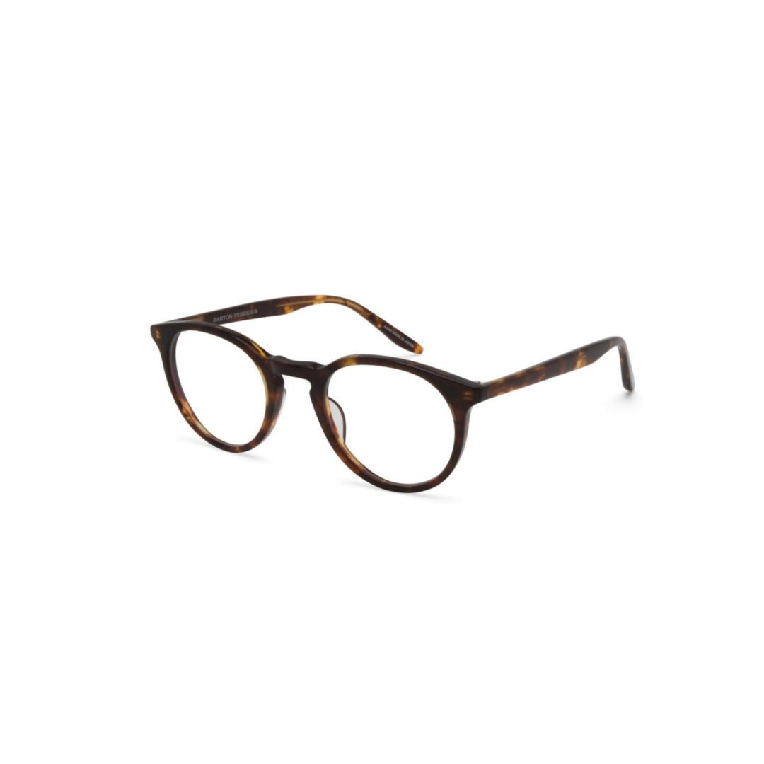 Barton Perreira Tortoiseshell Keyhole Round Eyeglasses